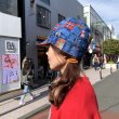 画像1: Vintage patchwork pattern cap