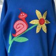 画像2: Vintage flower&snail patchwork sweat