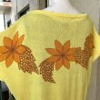 画像8: (SALE)Vintage flower pattern cotton knit top