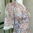 画像2: (SALE)Vintage flower&paisley cache-coeur dress