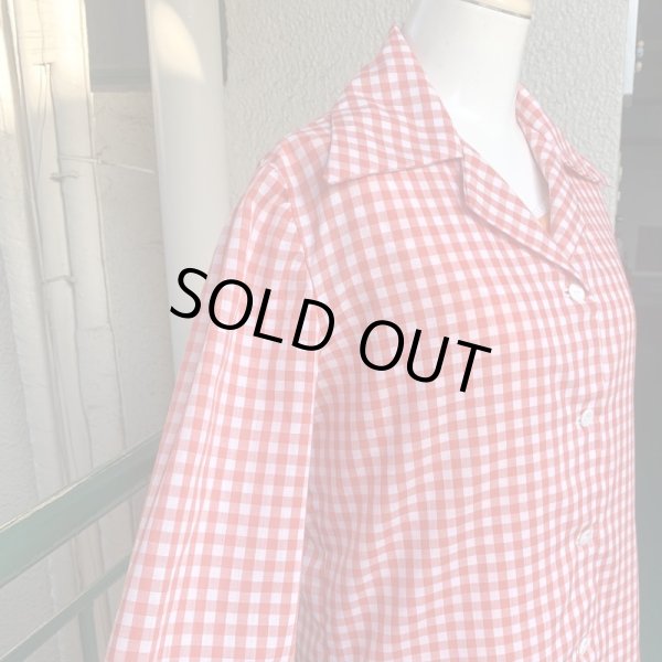 画像3: Vintage checkered blouse