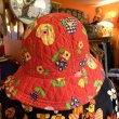 画像1: 70'S pop flower pattern quilting hat