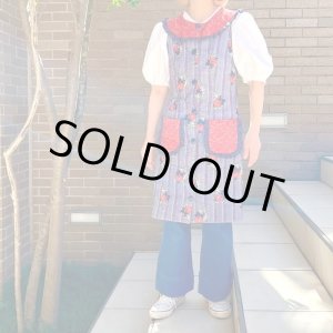 画像: Vintage ruffle collar&pocket sleeveless dress