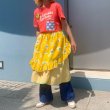 画像1: Vintage daisy pattern apron