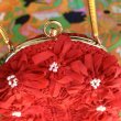 画像2: Vintage ribbon flower beads mesh mini bag