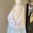 画像7: Vintage light blue lingerie sleeveless dress