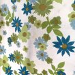 画像3: Vintage BL・GR Flower pattern flat sheets