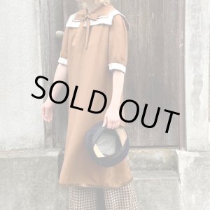 画像: Vintage sailor color short sleeve dress