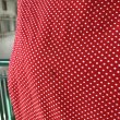 画像11: Vintage pindot pattern ruffle pocket sleeveless long dress