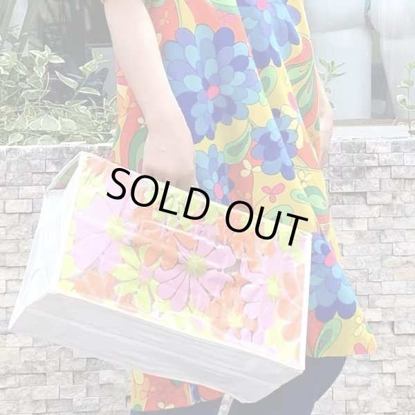 画像1: (SALE)Vintage flower pattern Hawaiian dress