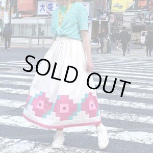 画像: Vintage design patchwork skirt