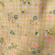 画像4: Vintage ye checkered flower flocky printed cafe curtain