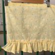 画像7: Vintage ye checkered flower flocky printed cafe curtain