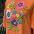 画像7: Vintage flower embroidery long dress