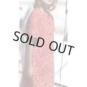 画像: Vintage house pattern open front dress