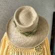 画像3: Vintage plaid ribbon straw hat