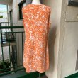 画像3: Vintage flower pattern pile sleeveless  dress