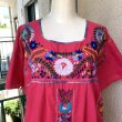 画像2: Vintage flower embroidery mexican dress