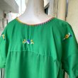 画像14: (SALE)Vintage flower embroidery gr mexican dress