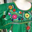 画像5: (SALE)Vintage flower embroidery gr mexican dress