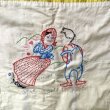 画像5: Vintage him&her embroidery patchwork quilt cover