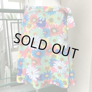 画像: Vintage flower pattern wrap skirt