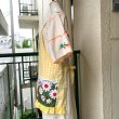 画像4: Vintage YE checkered pop flower pocket apron