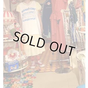 画像: Vintage light blue printed tank top