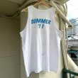 画像4: (SALE)Vintage light blue printed tank top