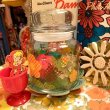 画像1: Retoro flower glass canister