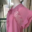 画像2: (SALE)Vintage flower embroidery lace blouse