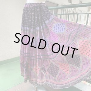 画像: Vintage Indian cotton gauze skirt