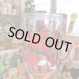 画像: Vintage strawberry pattern glass pot