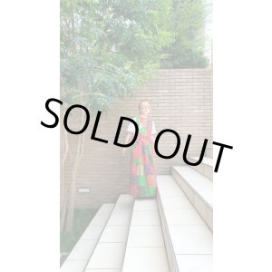 画像: 70'S patchwork printed apron dress