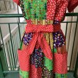 画像3: 70'S patchwork printed apron dress