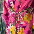 画像5: (SALE)Vintage colorful flower Hawaiian dress