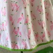 画像3: Vintage pink lightgreen stork printed wrap skirt