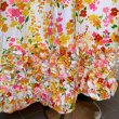 画像4: Vintage colorful flower printed frill line dress