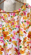 画像13: Vintage colorful flower printed frill line dress