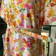 画像9: Vintage colorful flower printed frill line dress