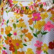 画像18: Vintage colorful flower printed frill line dress