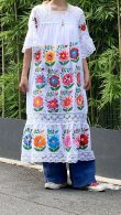 画像1: Vintage flower embroidery 2way dress