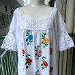 画像5: Vintage flower embroidery 2way dress