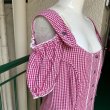 画像2: (SALE) Vintage checkered tyrolean blouse