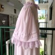 画像4: Vintage flower lace cotton flannel neglige dress