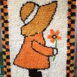 画像2: Vintage Holly Hobbie rug tapestry