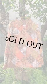 画像: Vintage patchwork printed cotton blouse