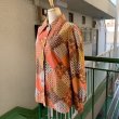 画像2: Vintage patchwork printed cotton blouse