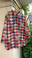 画像1: Vintage JCPenney patchwork printed top