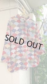 画像: Vintage JCPenney patchwork printed top